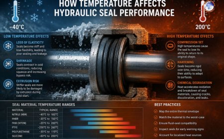 How temperature affects hydraulic seal performance?
