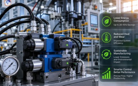 Energy-efficient hydraulic valves for sustainable manufacturing