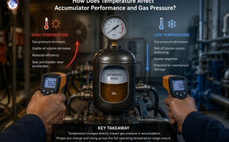 How Does Temperature Affect Accumulator Performance and Gas Pressure?