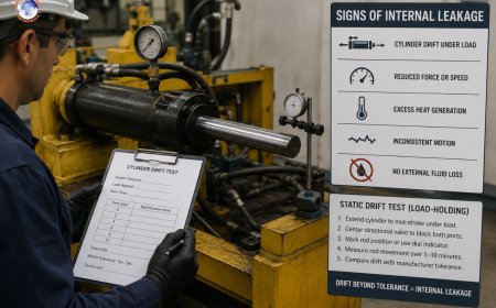 How Can You Identify If a Hydraulic Cylinder Is Internally Leaking?