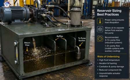 Reservoir sizing and its effect on fluid temperature and aeration