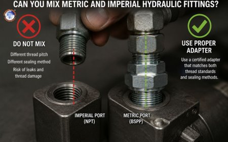 Can you mix metric and imperial hydraulic fittings?