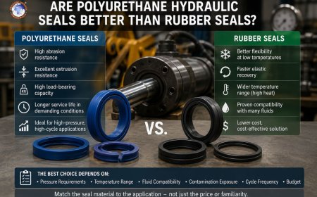 Are polyurethane hydraulic seals better than rubber seals?