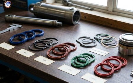 What are hydraulic cylinder seals made of?