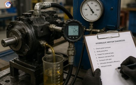 How do you diagnose internal leakage in hydraulic motors?
