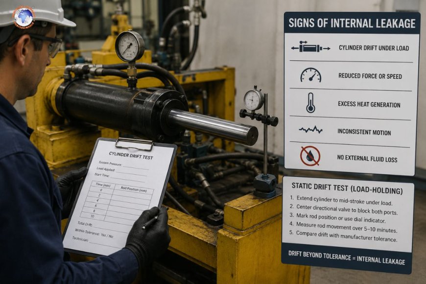 How Can You Identify If a Hydraulic Cylinder Is Internally Leaking?