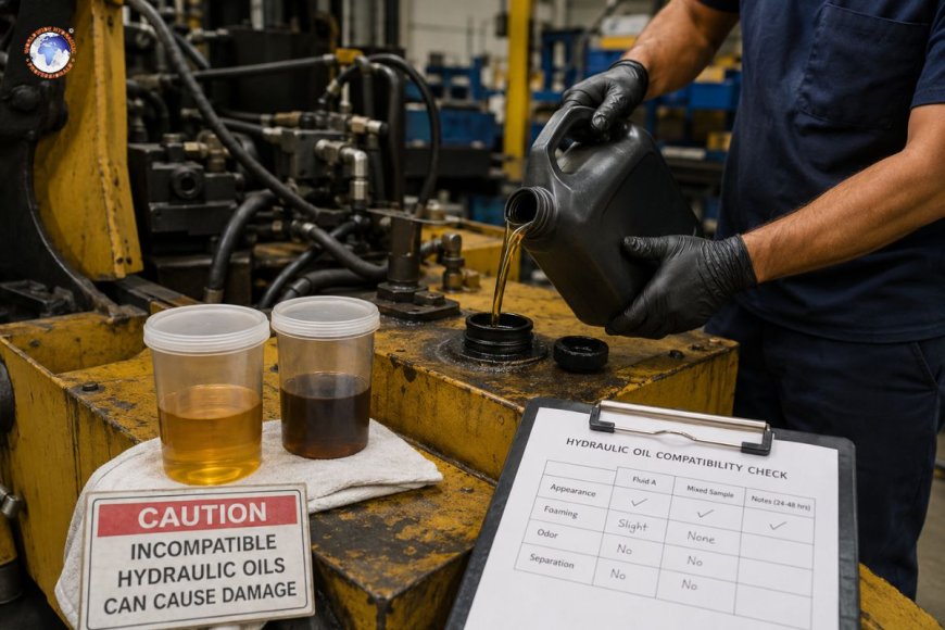 Can you top off hydraulic oil with a different brand?