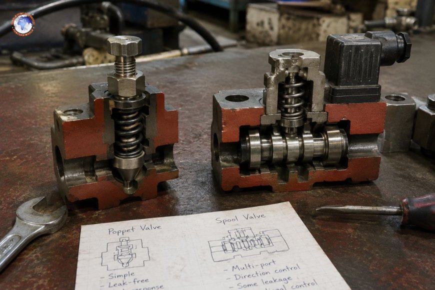 Poppet valves vs spool valves: construction and performance tradeoffs
