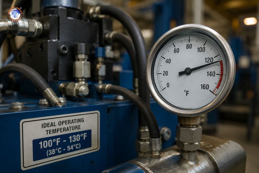 What is the ideal operating temperature for hydraulic fluid?