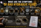 What are the symptoms of bad hydraulic fluid?