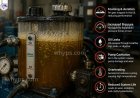 What happens if hydraulic oil is overfilled?