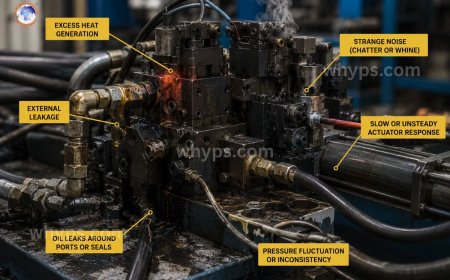 What are the symptoms of a faulty hydraulic valve?