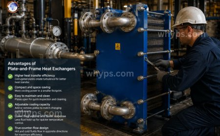 What are the advantages of using plate-and-frame heat exchangers over tube type?