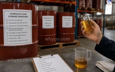 How long does hydraulic fluid last in storage?