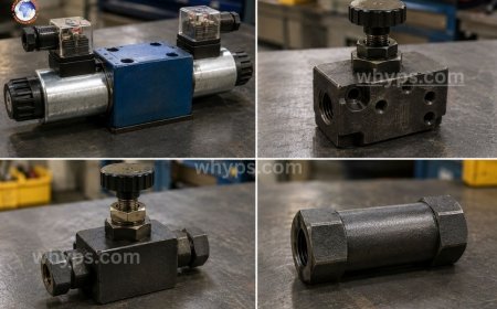 What are the 4 main types of hydraulic valves?