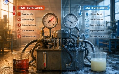 How temperature affects hydraulic fluid performance