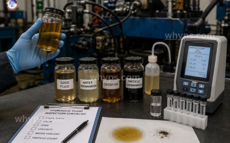 How to check hydraulic fluid quality and contamination?