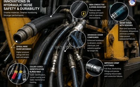 What innovations are happening in hydraulic hose safety and durability?