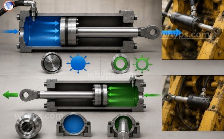 How does force generation differ in pull vs push cylinders?