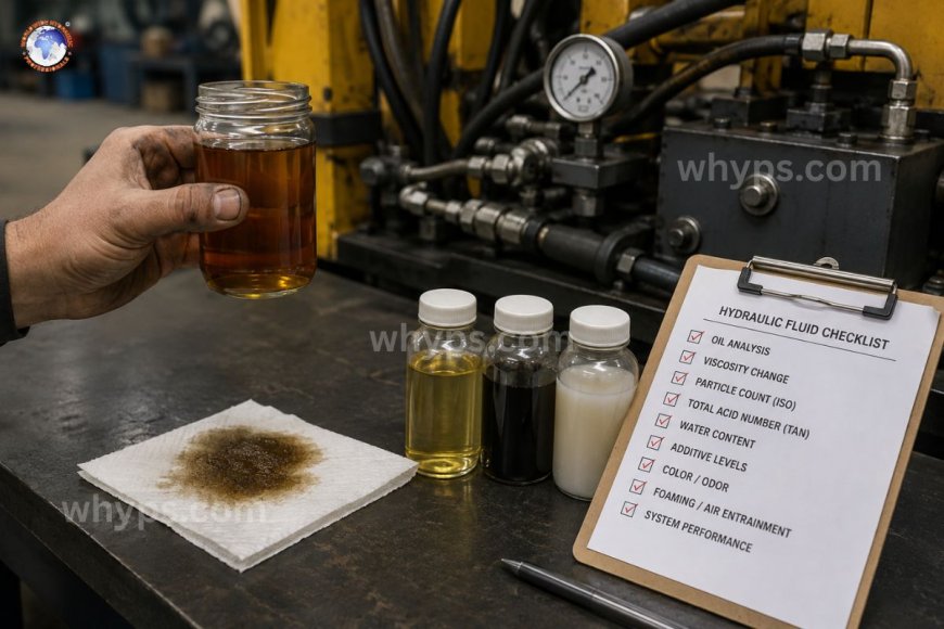 How do you know when hydraulic fluid needs changing?