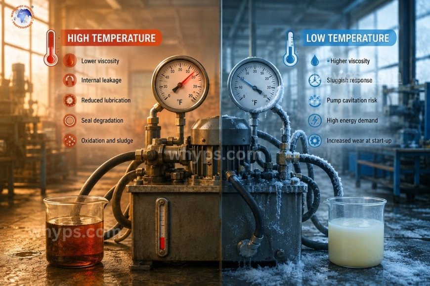 How temperature affects hydraulic fluid performance