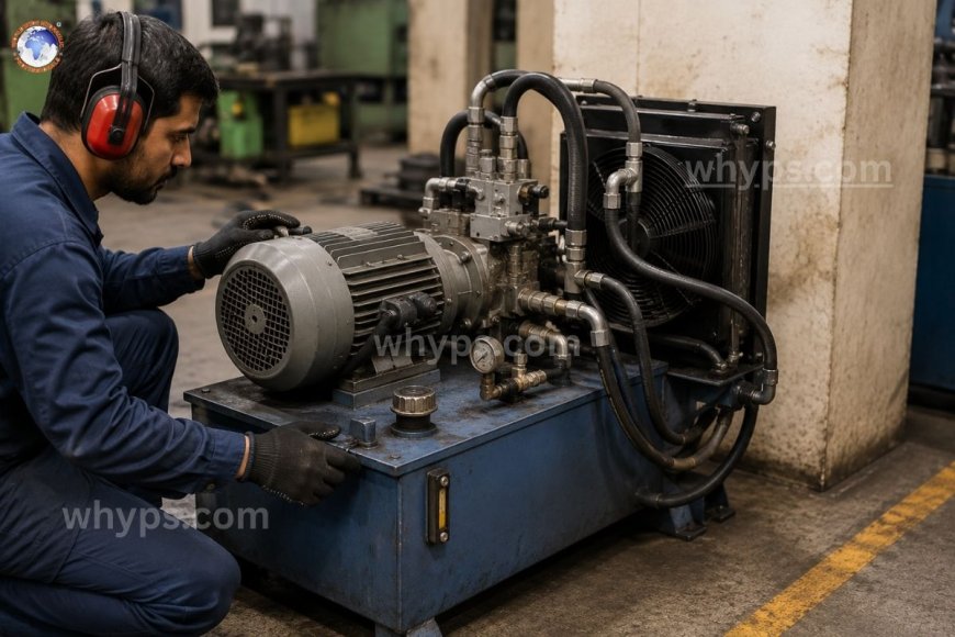 How do you reduce noise in hydraulic power packs?