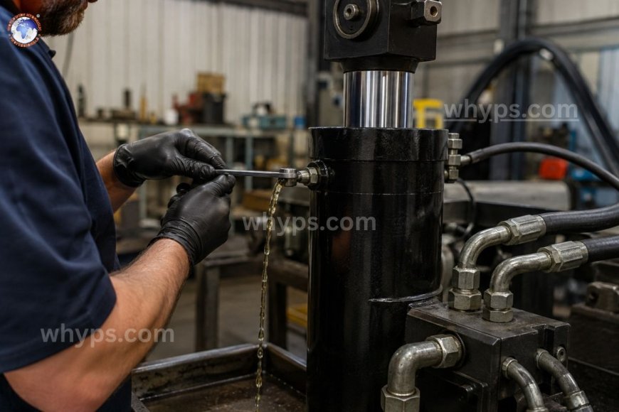 How to bleed air from hydraulic cylinders effectively?