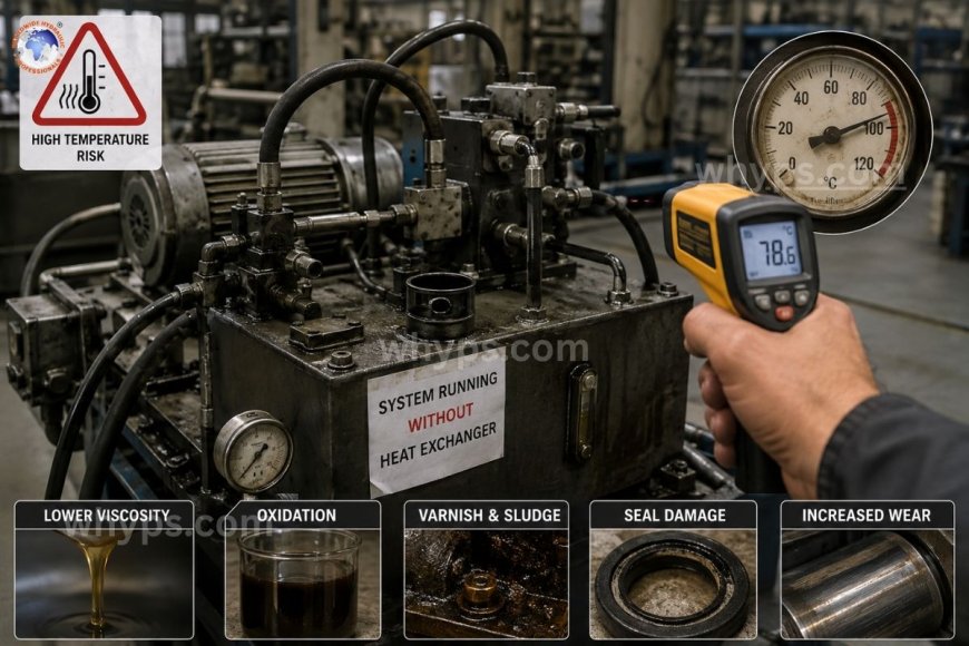 What really happens when you run a hydraulic system without a heat exchanger?
