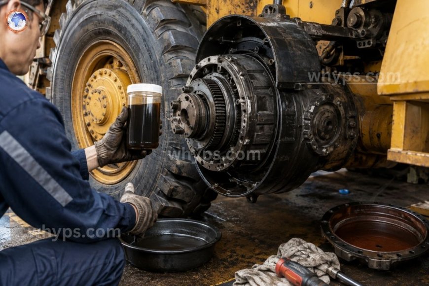 Check for wet dry brakes in heavy equipments?