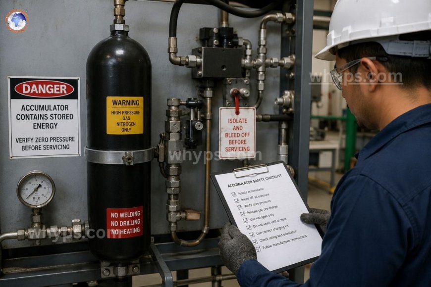 Accumulator safety tips and precautions