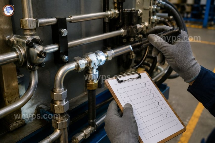 How often should non-welded piping be inspected?