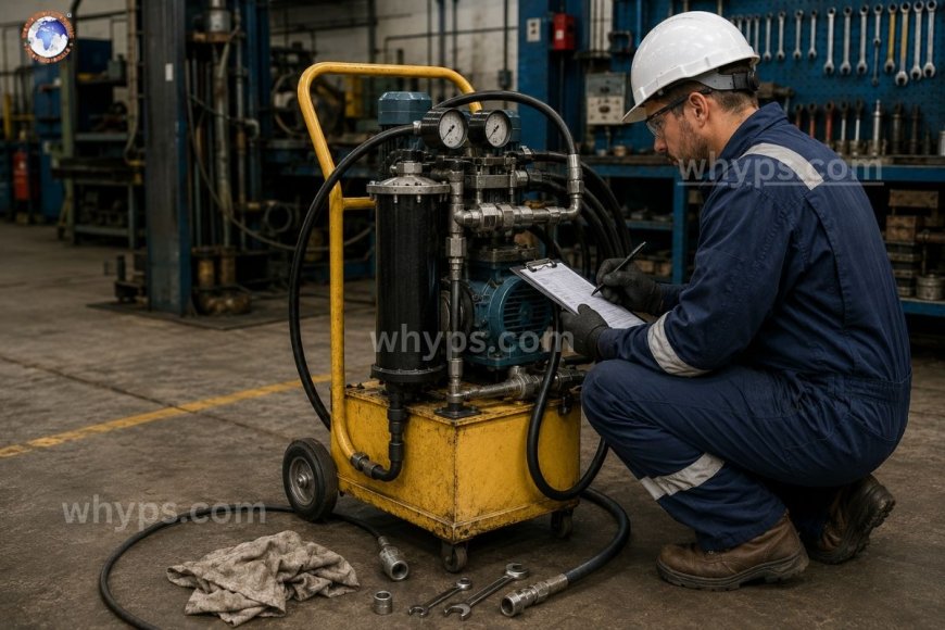 How often should a Hydraulic Filter Cart be inspected?