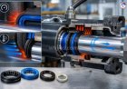 How do pressure and speed affect hydraulic seals?