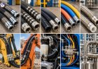 What types of hydraulic hoses are available, and where are they used?
