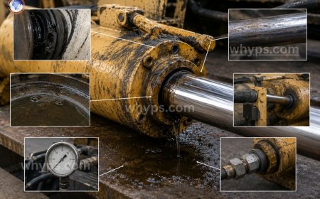 What are the most common causes of hydraulic cylinder leaks?