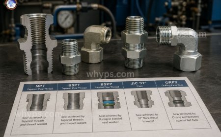 How do hydraulic fitting threads work?