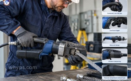 Why is ergonomic design important in hydraulic hand tools?