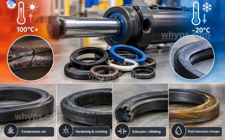 How does temperature affect hydraulic seal performance?