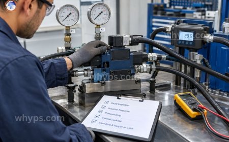 How to test a hydraulic valve for proper operation