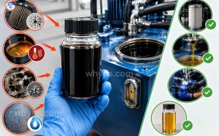Why is hydraulic oil turning black? causes and solutions