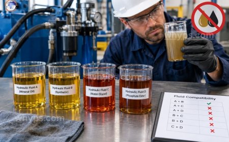 Can different hydraulic fluids be mixed together?