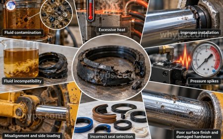 What causes premature hydraulic seal failure?