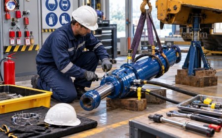 What are the safety precautions during cylinder maintenance or replacement?