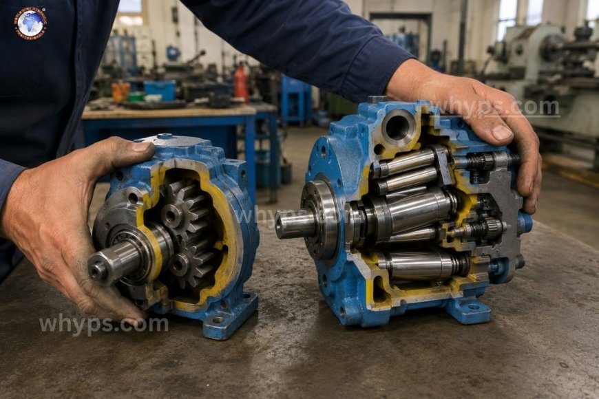 How do fixed- and variable-displacement pumps differ?