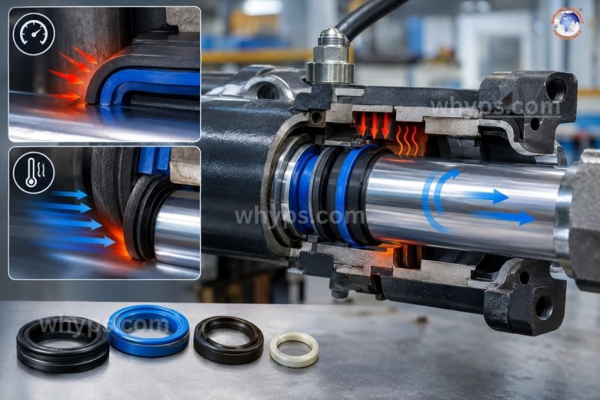 How do pressure and speed affect hydraulic seals?