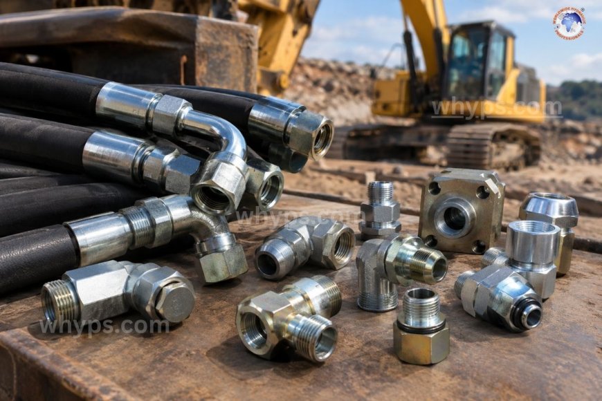 Hydraulic fittings for construction and heavy equipment