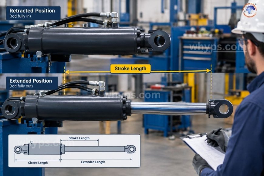 What is hydraulic cylinder stroke length?