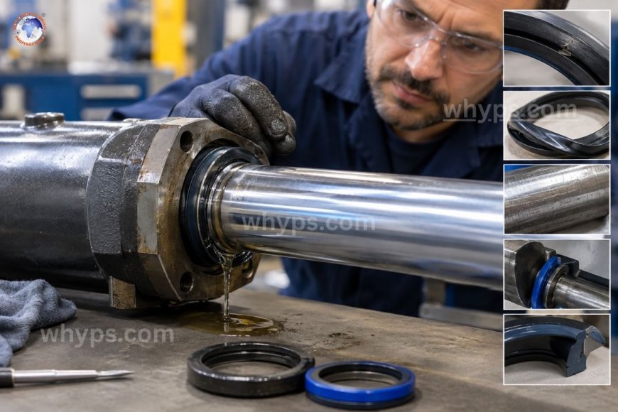 Why does a new hydraulic seal start leaking after installation?