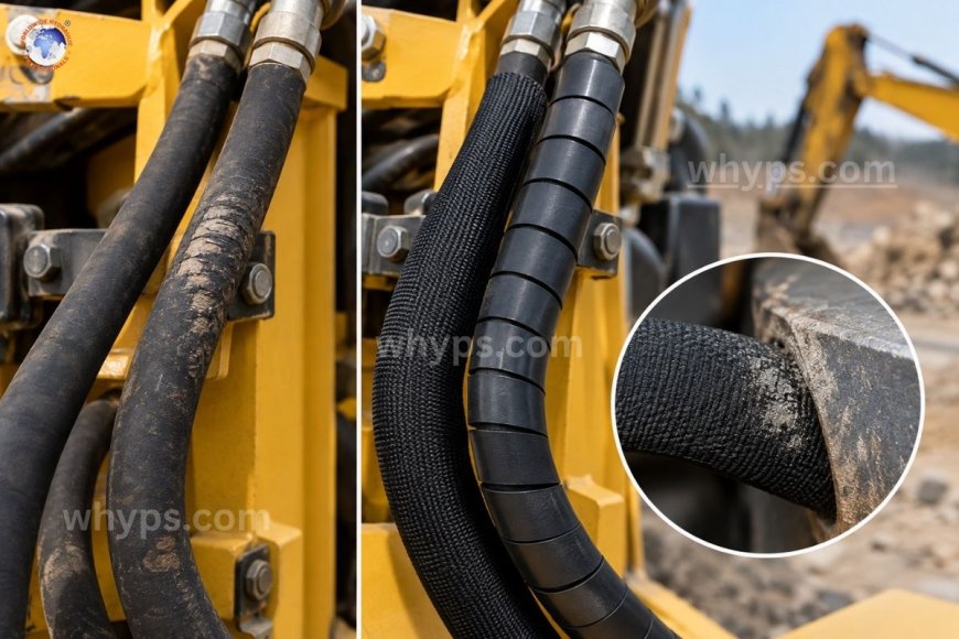 Do hydraulic hose covers and sleeves really protect against abrasion?