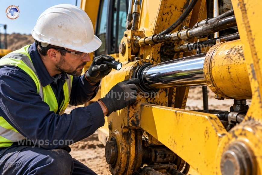 How often should hydraulic cylinders be inspected or rebuilt?